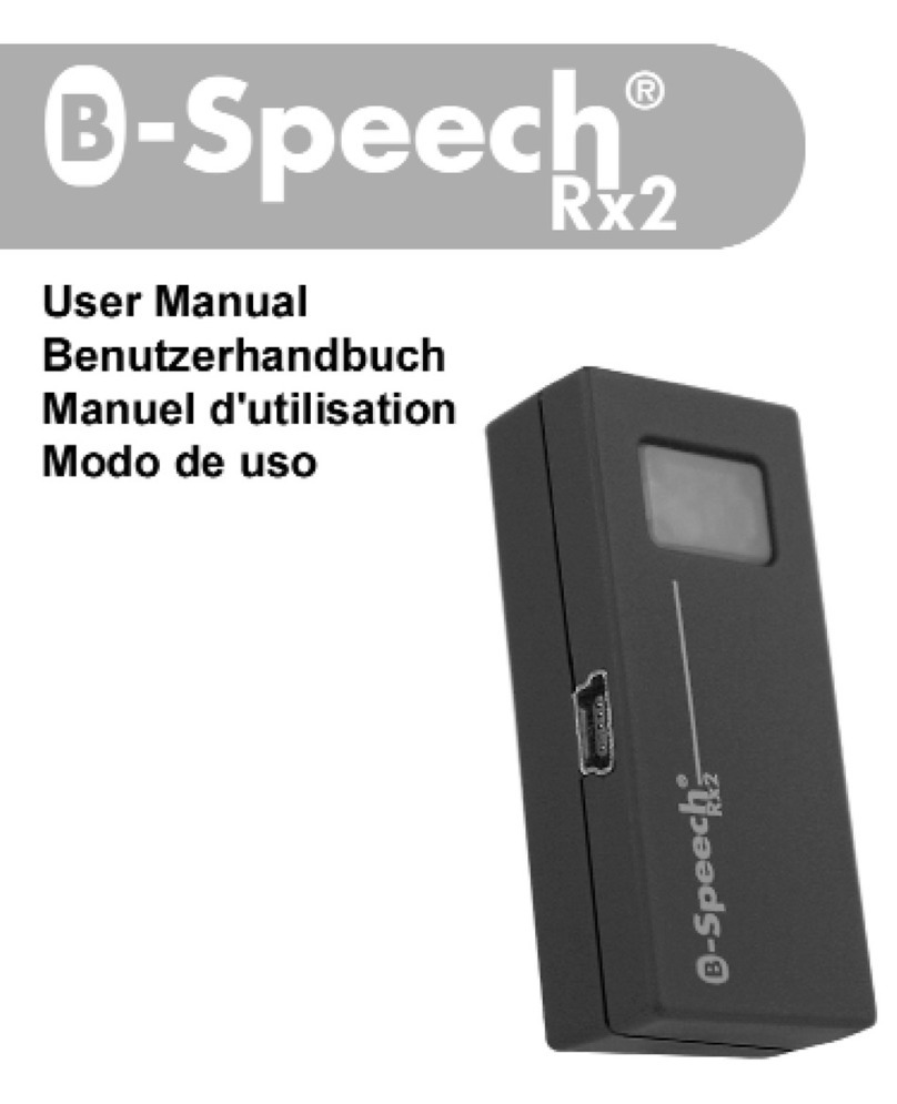 B-Speech RX2 user guide