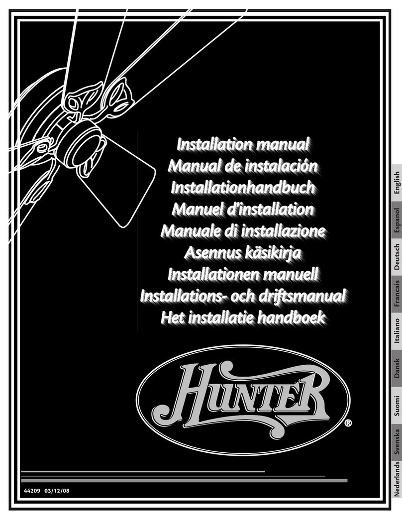Hunter CABO FRIO User manual