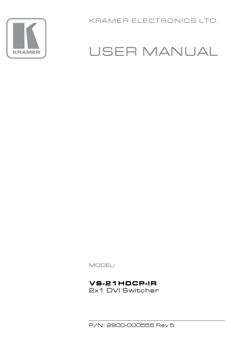 Kramer VS-21HDCP-IR User manual