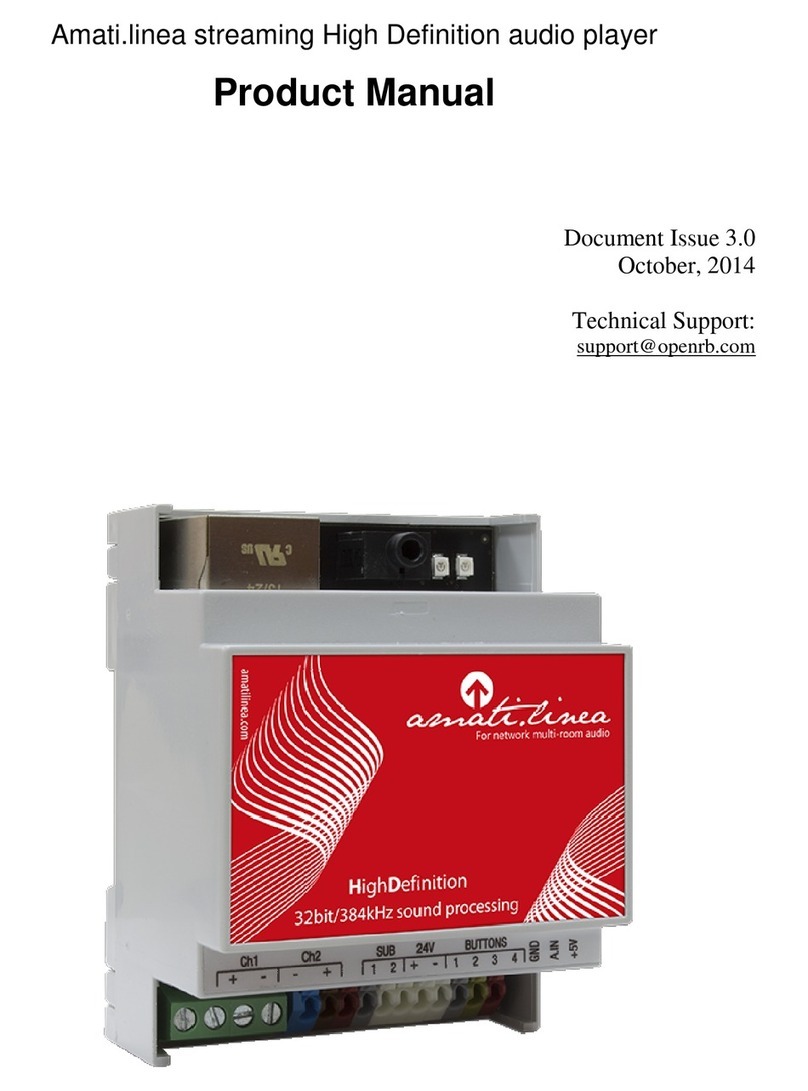 Embedded Amati.linea User manual