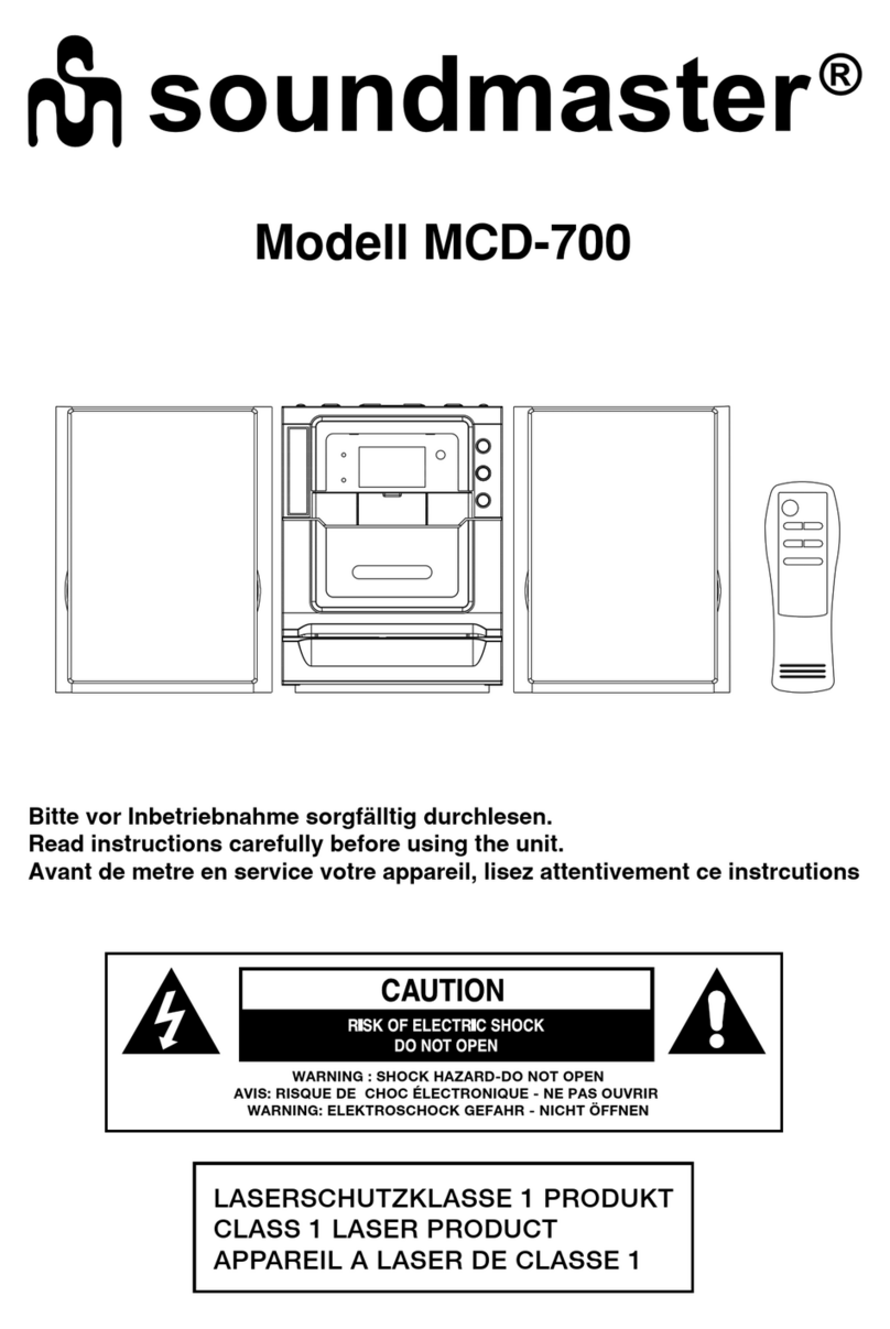 SOUNDMASTER MCD-700 manual