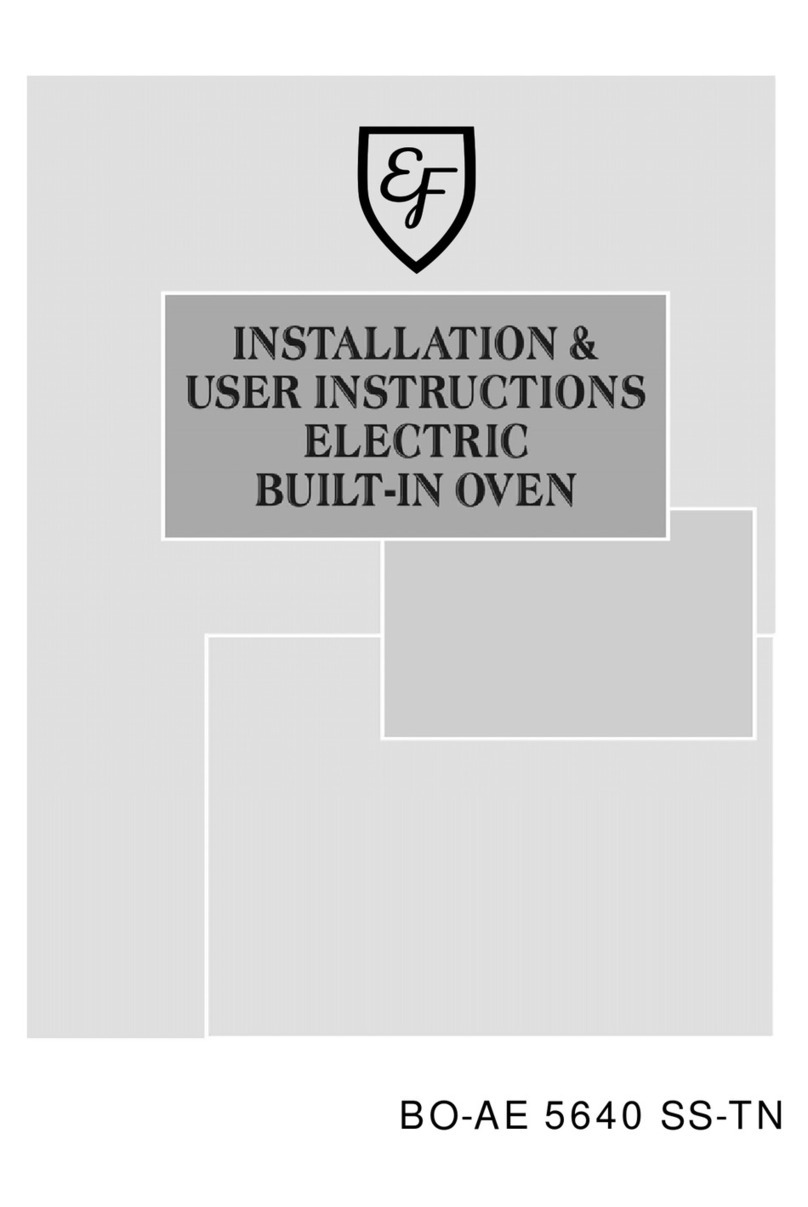 EF BO-AE 5640 SS-TN Installation & user's instructions