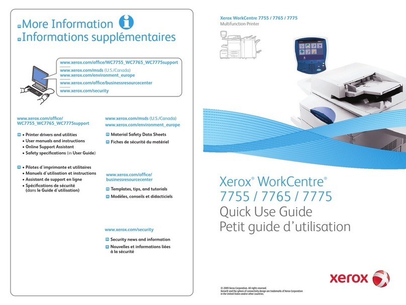 Xerox WORKCENTRE 7765 Operating manual