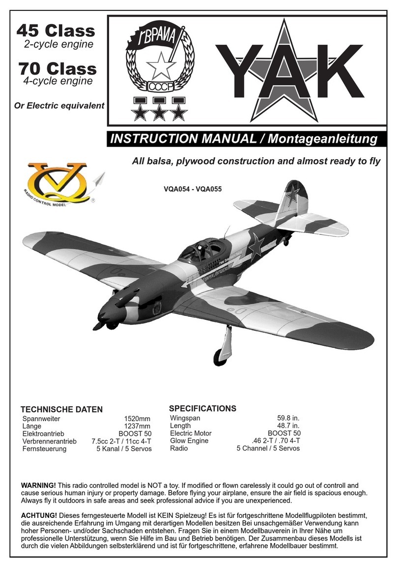 Radio control model VQA054 User manual