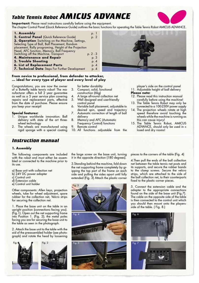 Butterfly AMICUS ADVANCE owner's manual