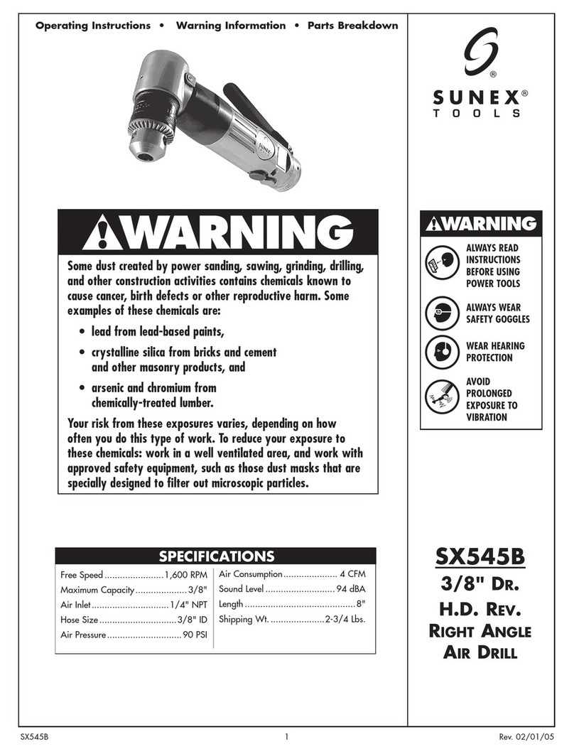 Sunex Tools SX545B User manual