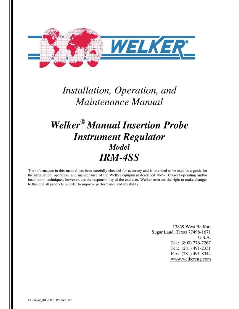 Welker IRM-4SS Installation, operation and maintenance manual Welker IRM-4SS Installation, operation and maintenance manual