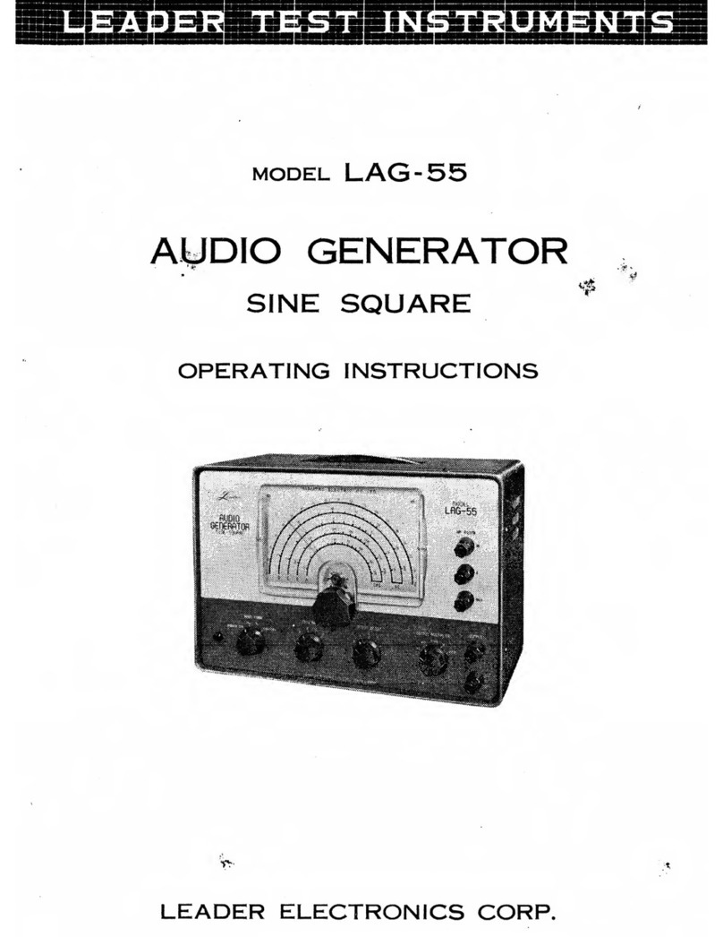 Leader LAG-55 User manual