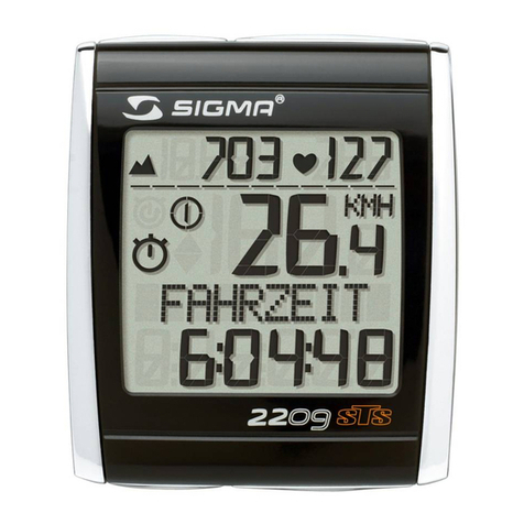 Sigma BC 2209 MHR User manual