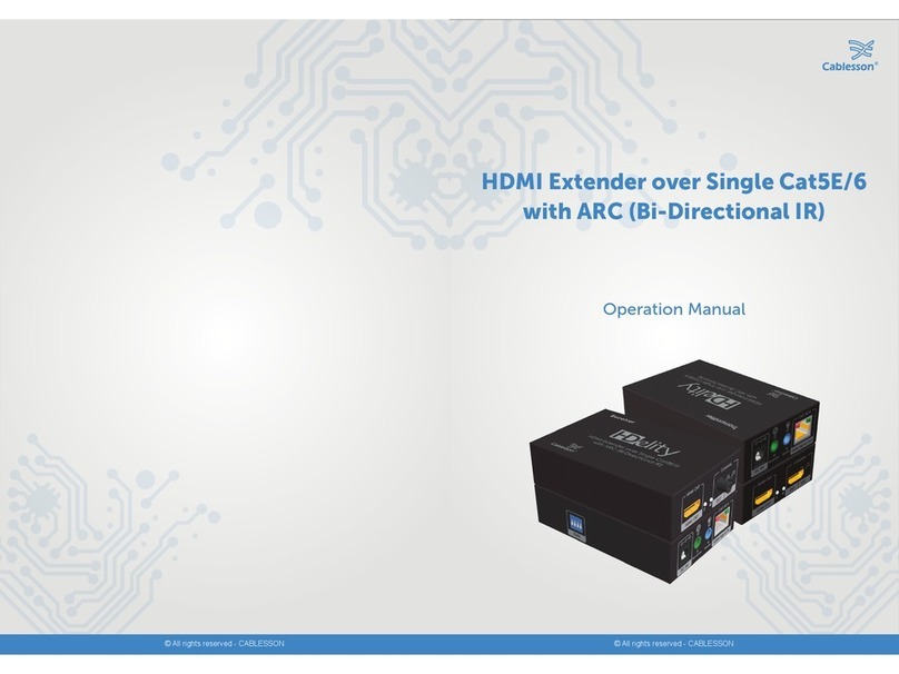 Cablesson HDV-E50IR Operation manual