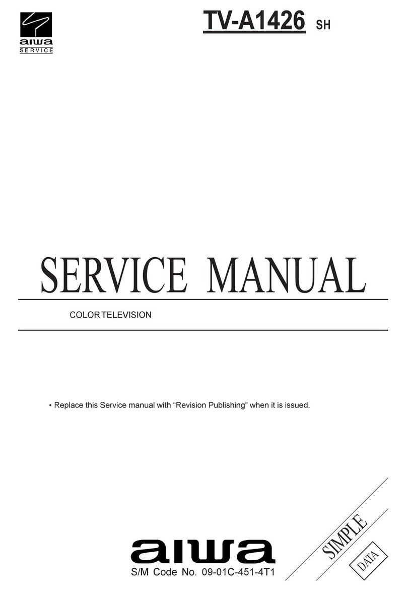Aiwa TV-A1426 User manual