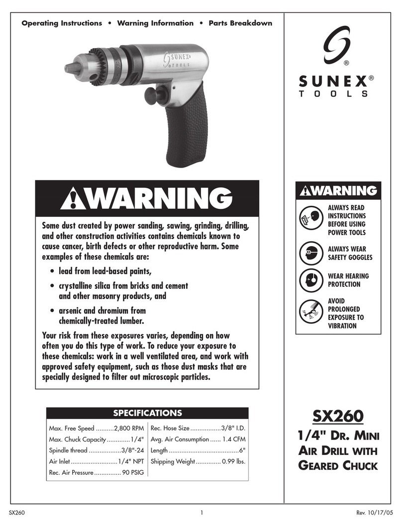 Sunex Tools SX260 operating instructions