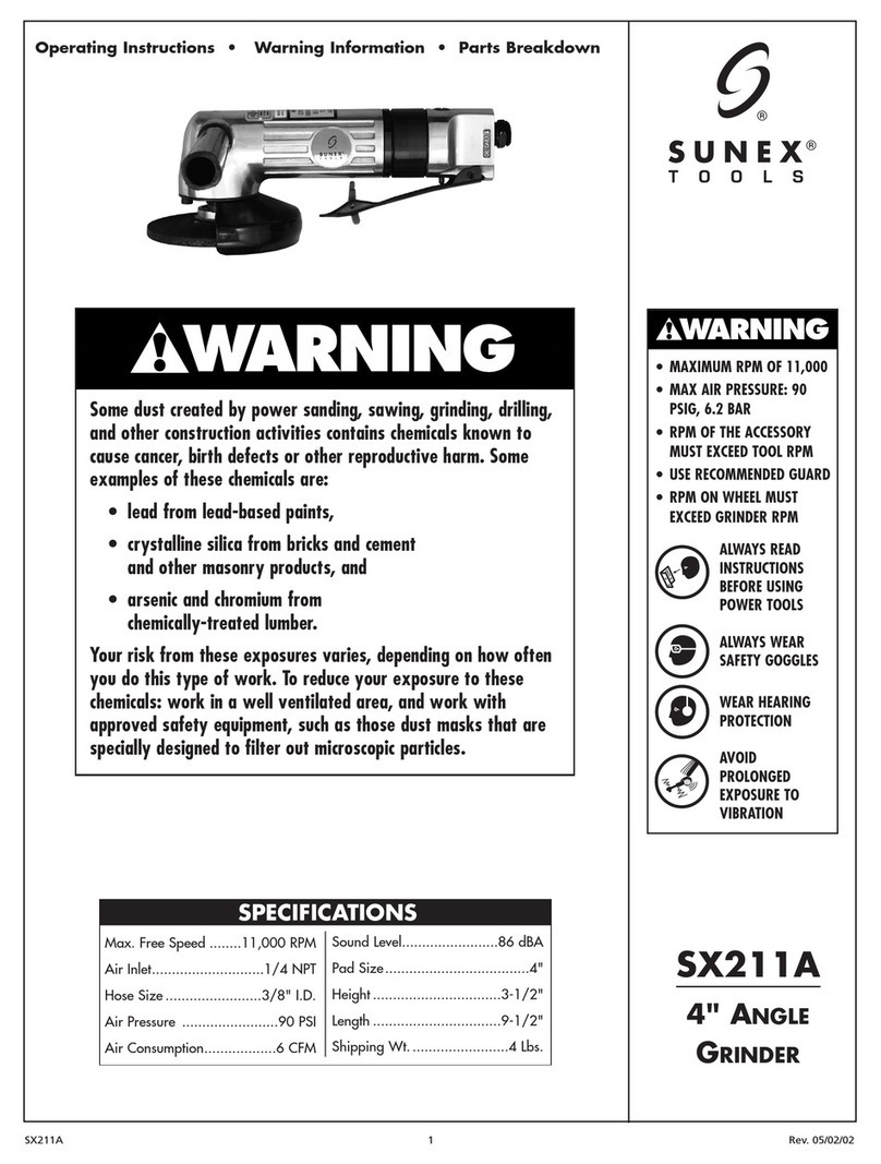 Sunex Tools SX211A operating instructions