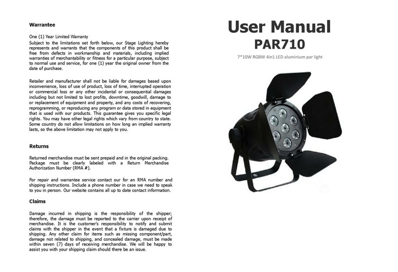 Pro Svet Light PAR710 user manual Pro Svet Light PAR710 user manual