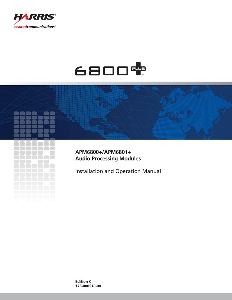 Harris APM6800+ Installation and operation manual