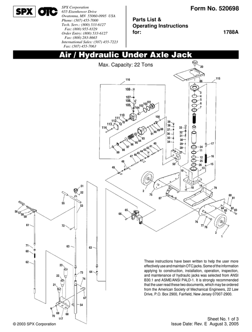 SPX 1788A Parts list & operating manual