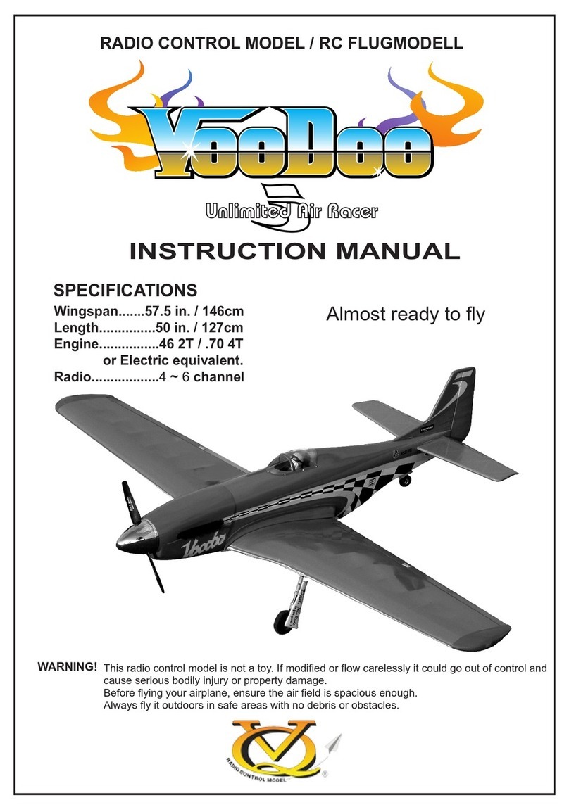 Radio control model P-51 VooDoo instruction manual