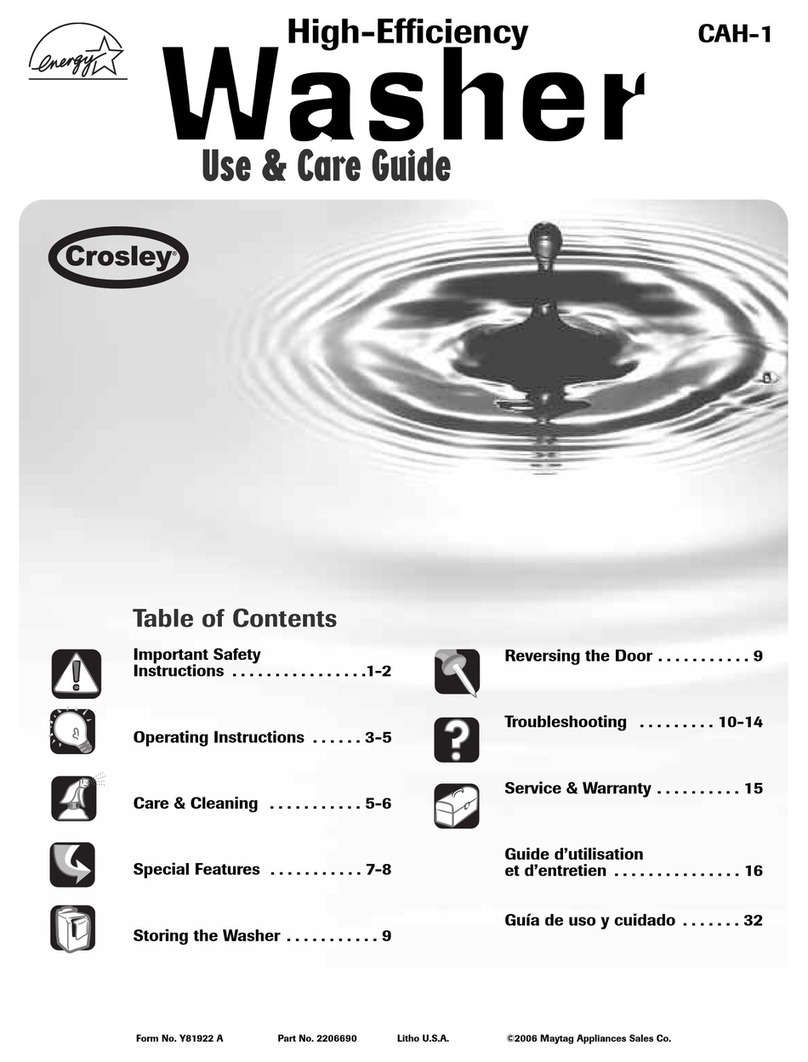 Crosley CAH-1 User manual