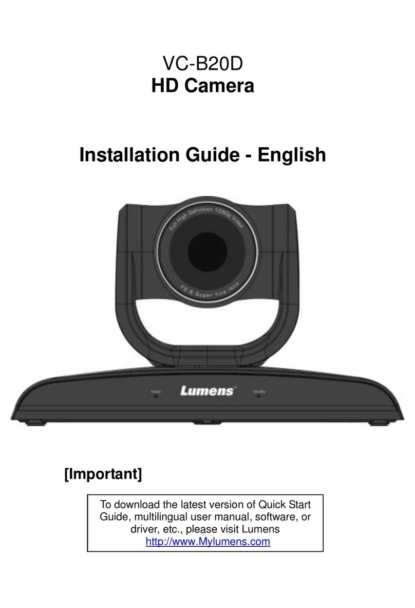 Lumens VC-B20D User manual