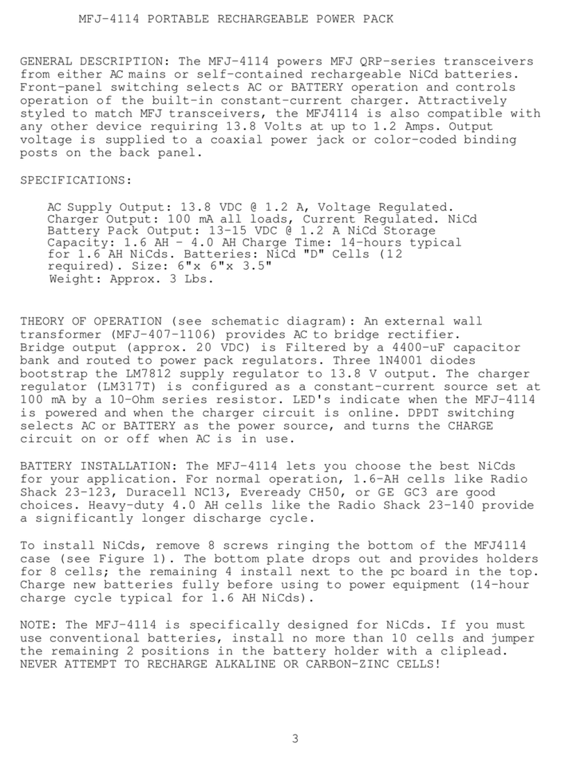 MFJ MFJ-4114 User manual