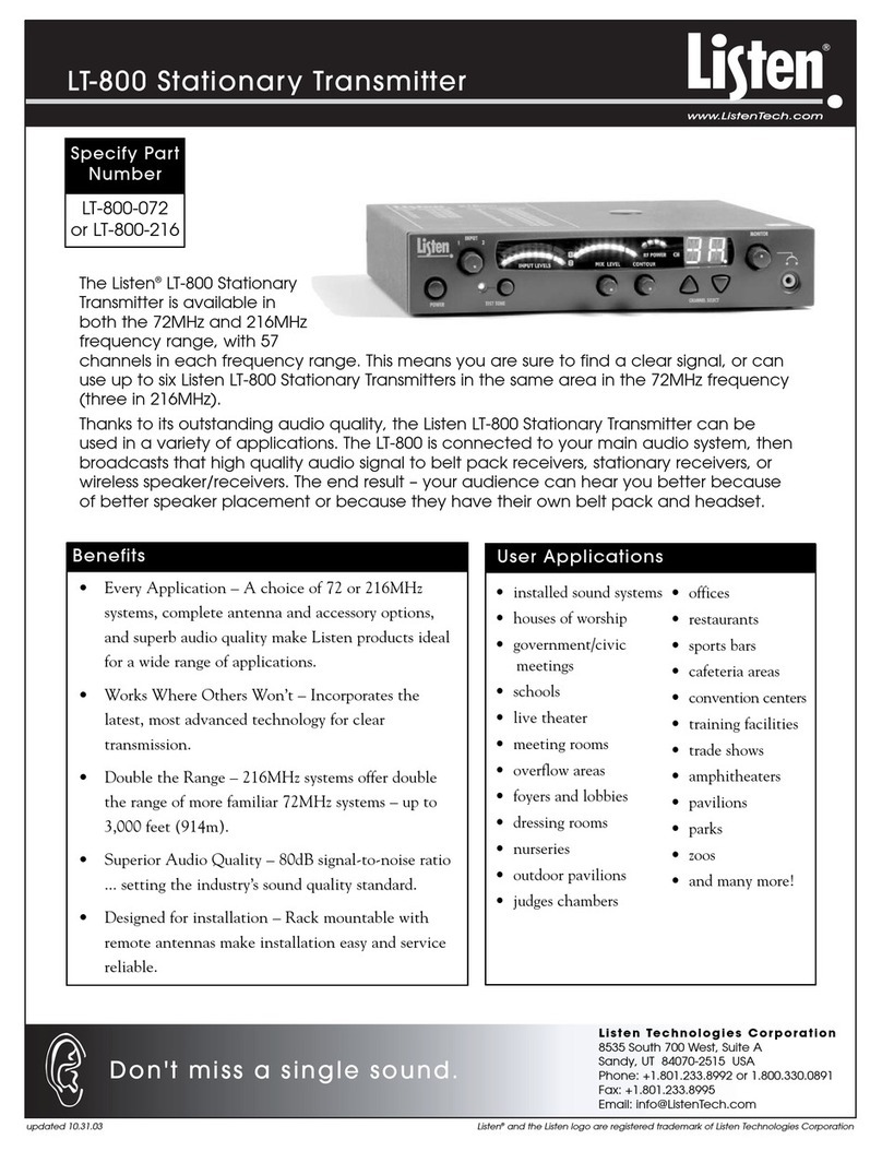 Listen lt-800 user guide