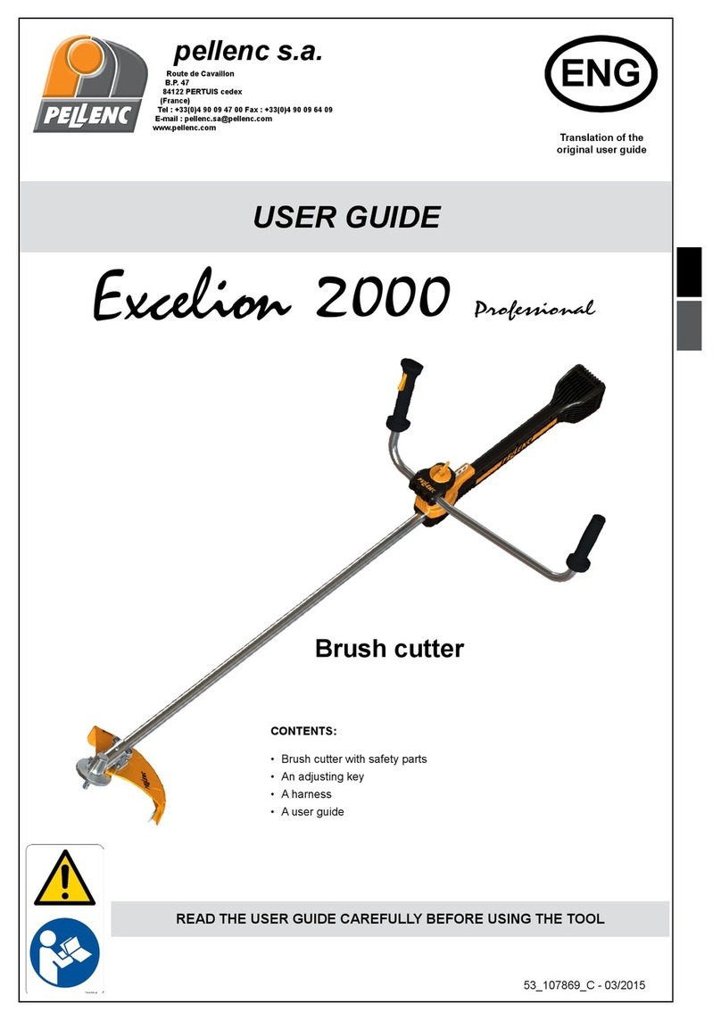 pellenc Excelion 2000 PROFESSIONAL user guide