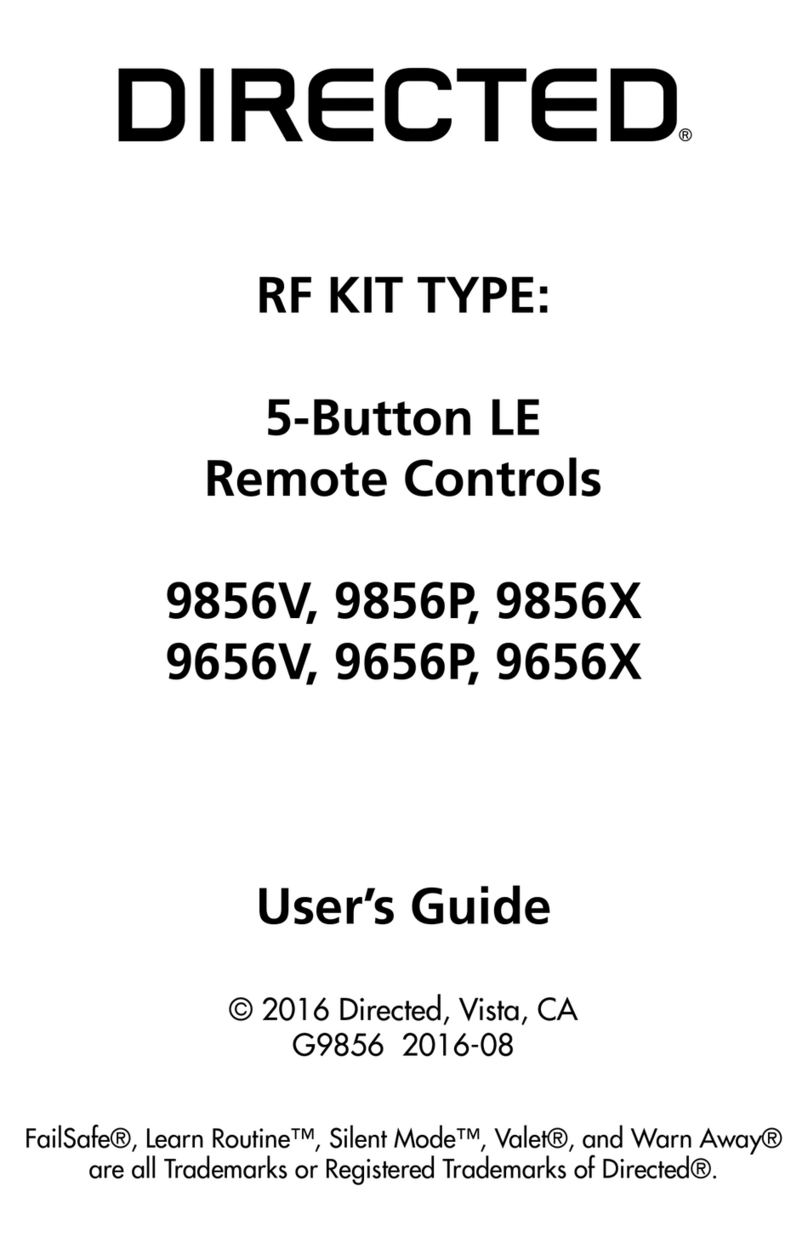Directed 9856V User manual