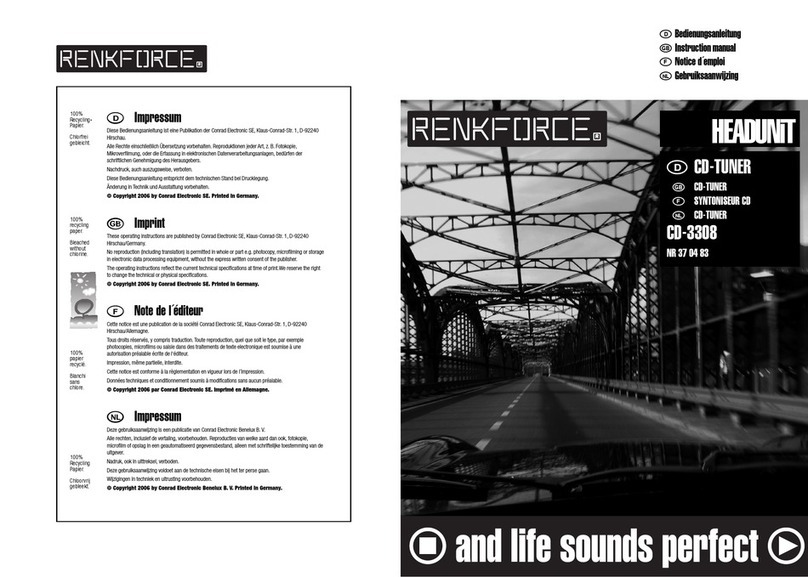 Renkforce CD-3308 User manual