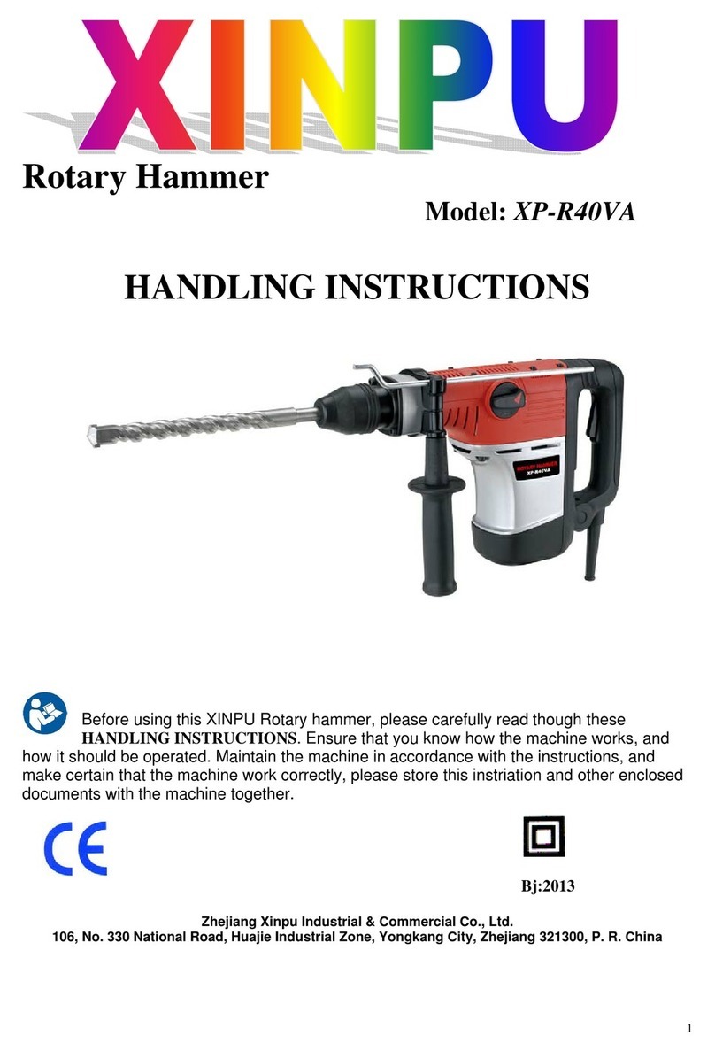 Xinpu XP-R40VA Handling instructions