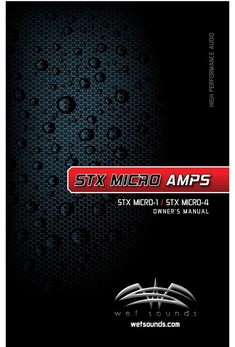 Wet Sounds STX MICRO-1 owner's manual
