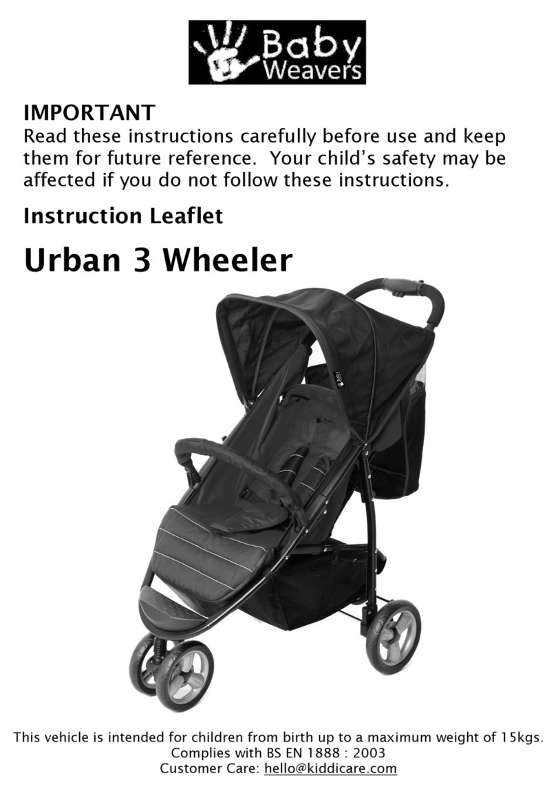 Kiddicare Urban 3 Wheeler User manual