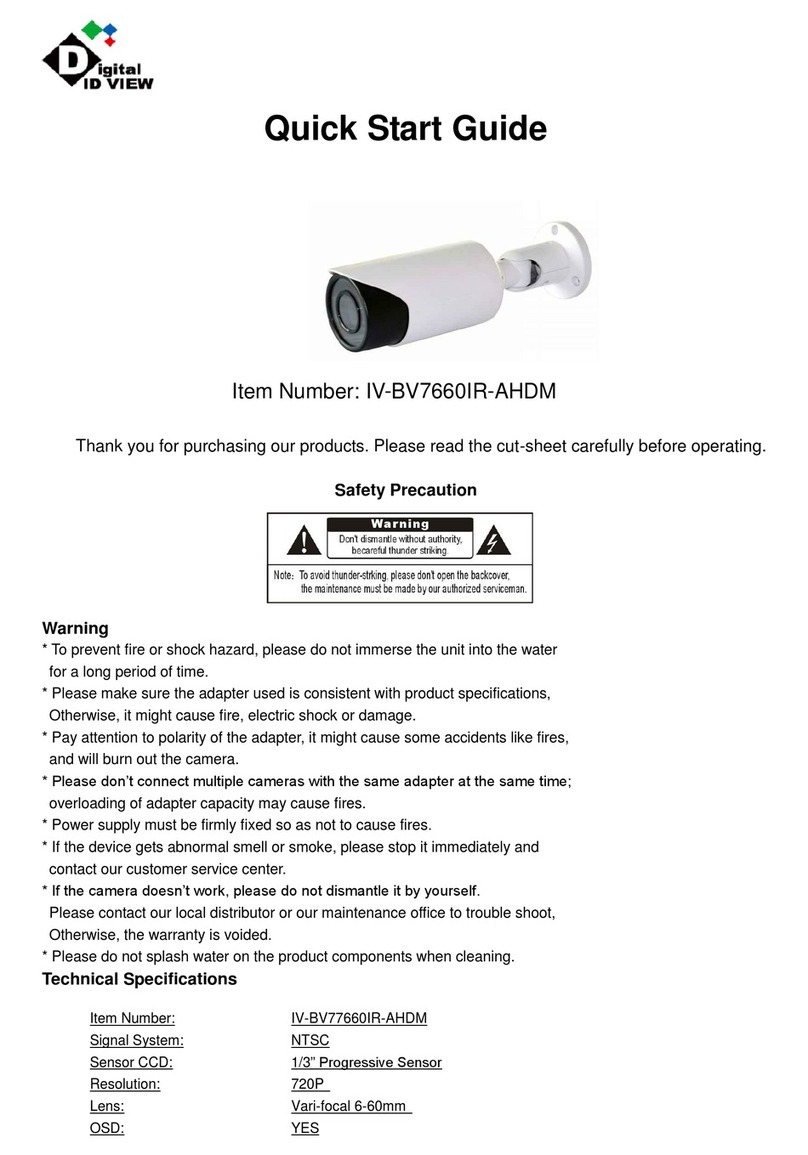 ID View IV-BV7660IR-AHDM quick start guide