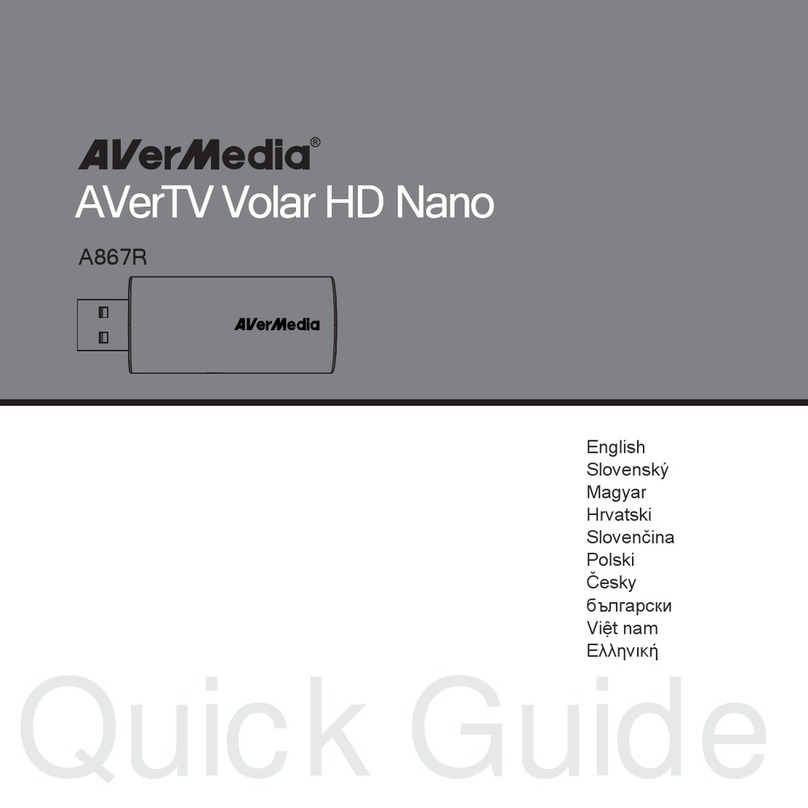 Avermedia VCEB23TRS A867R User manual