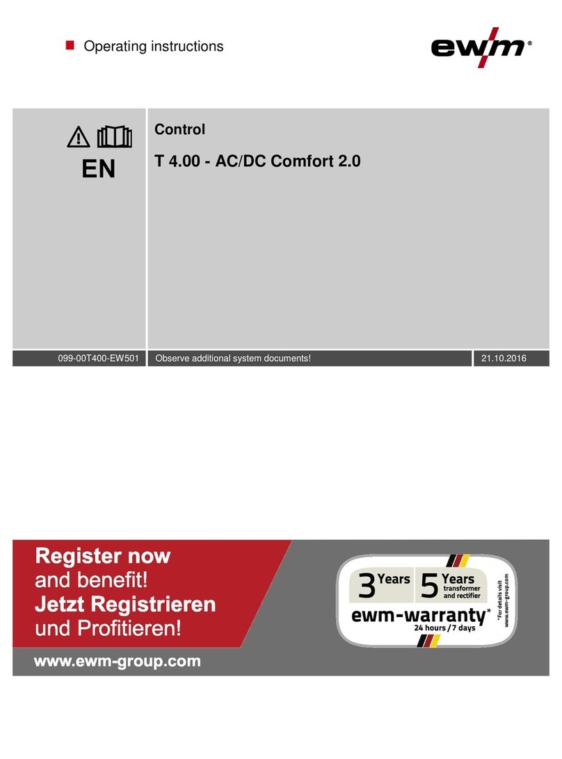 EWM T 4.00 - AC/DC Comfort 2.0 User manual