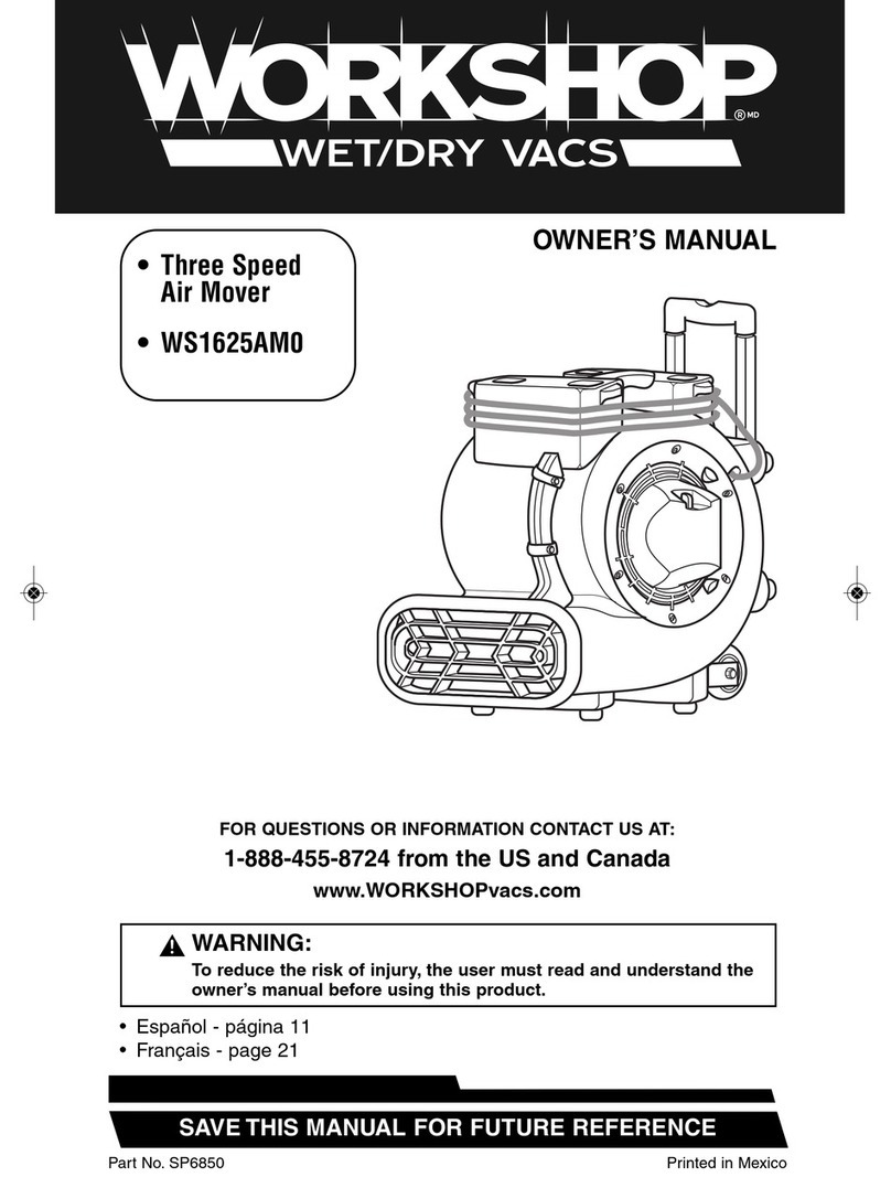 Workshop WS1625AM0 owner's manual