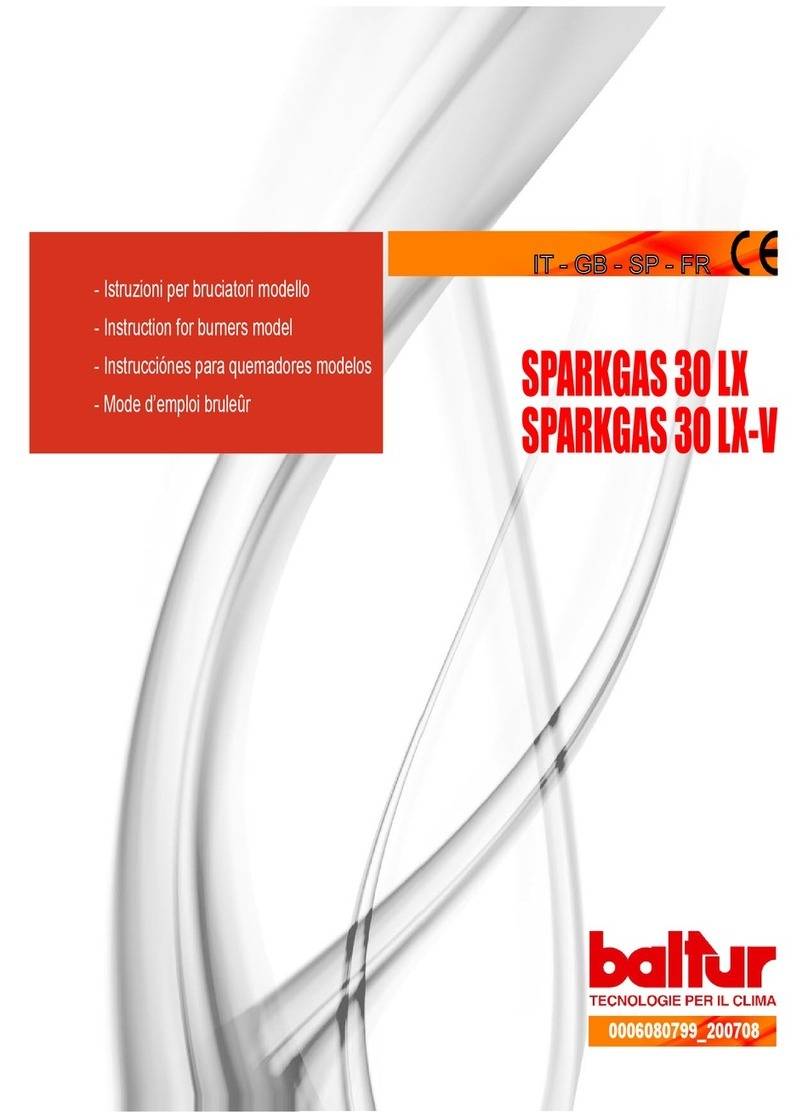 baltur SPARKGAS 30 LX Instruction