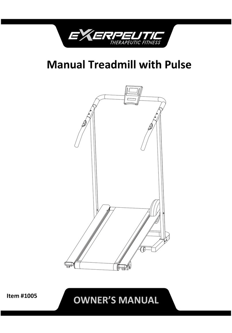 Exerpeutic 1005 owner's manual
