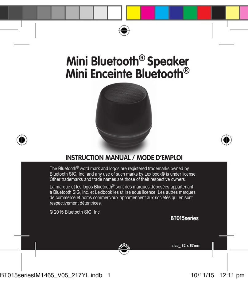 LEXIBOOK BT015 series User manual
