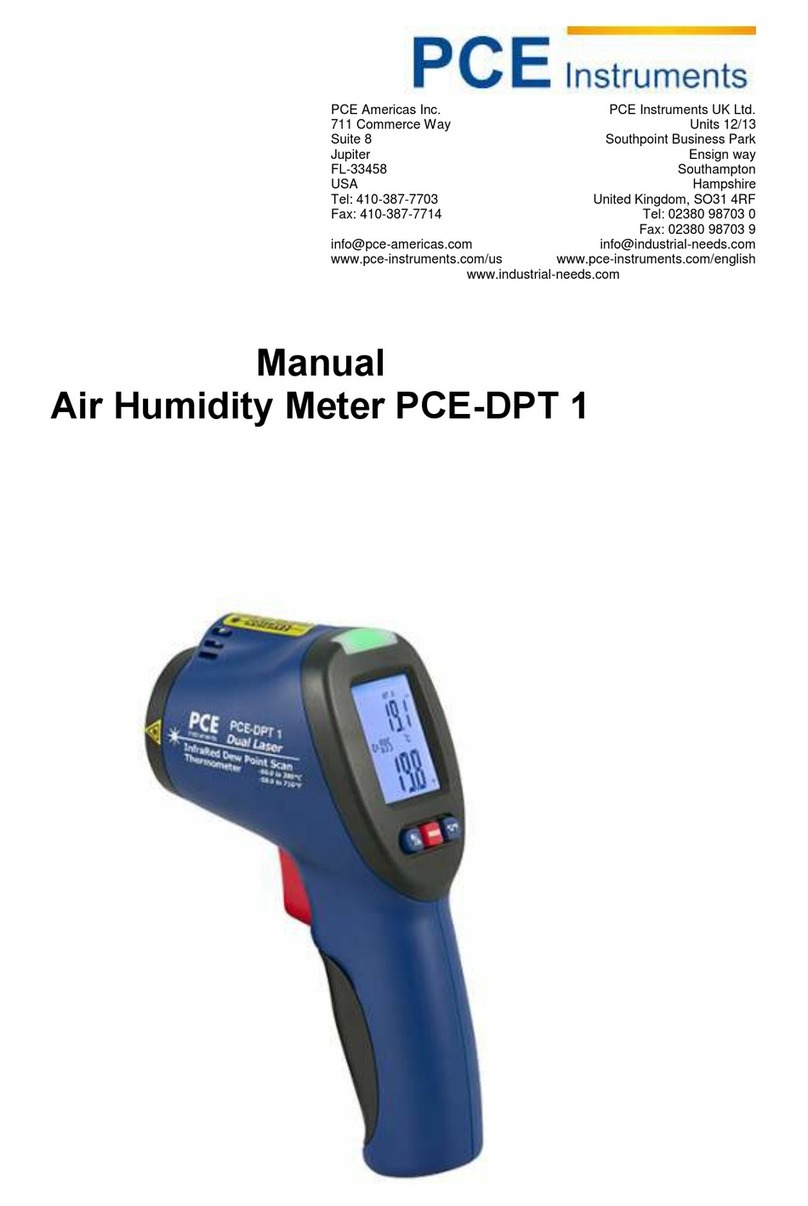 PCE Instruments PCE-DPT1 manual