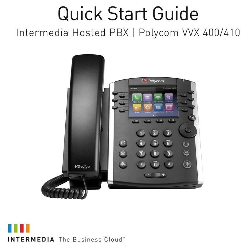 Polycom VVX410 quick start guide