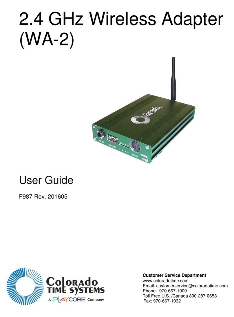 Colorado time systems WA-2 user guide