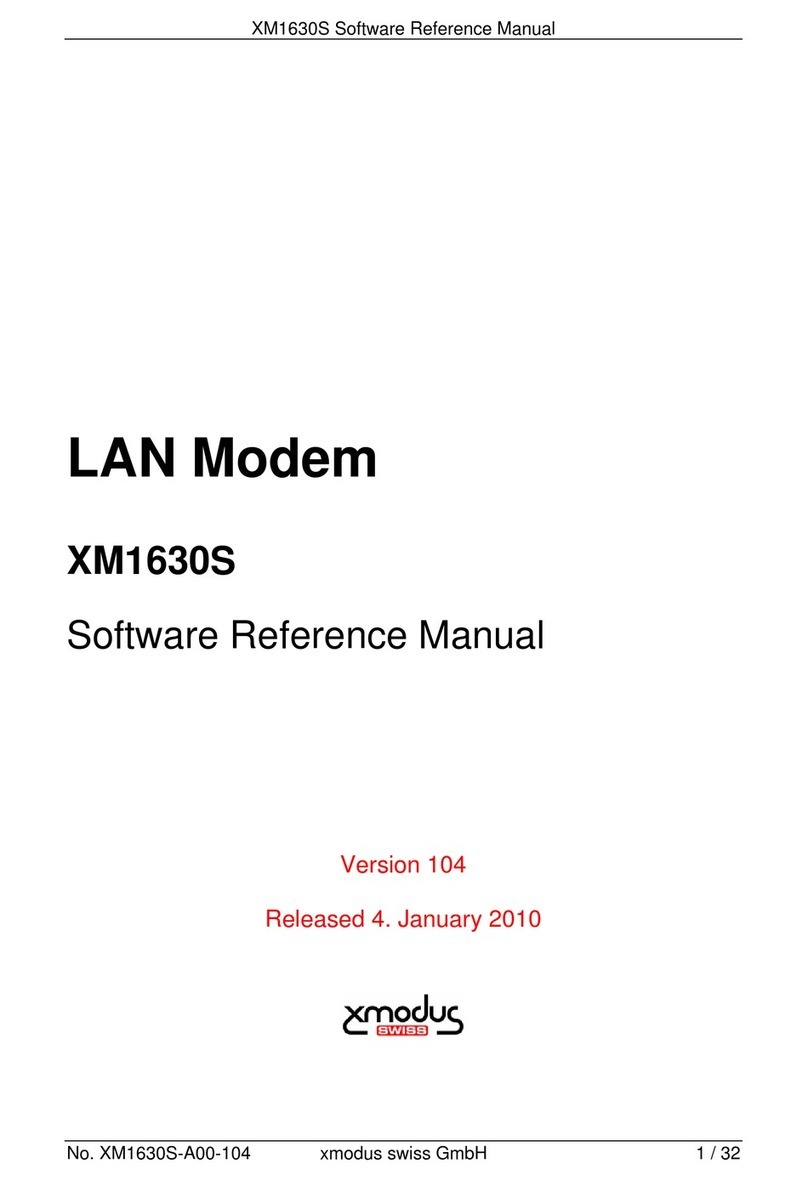 XMODUS XM1630S Software reference manual