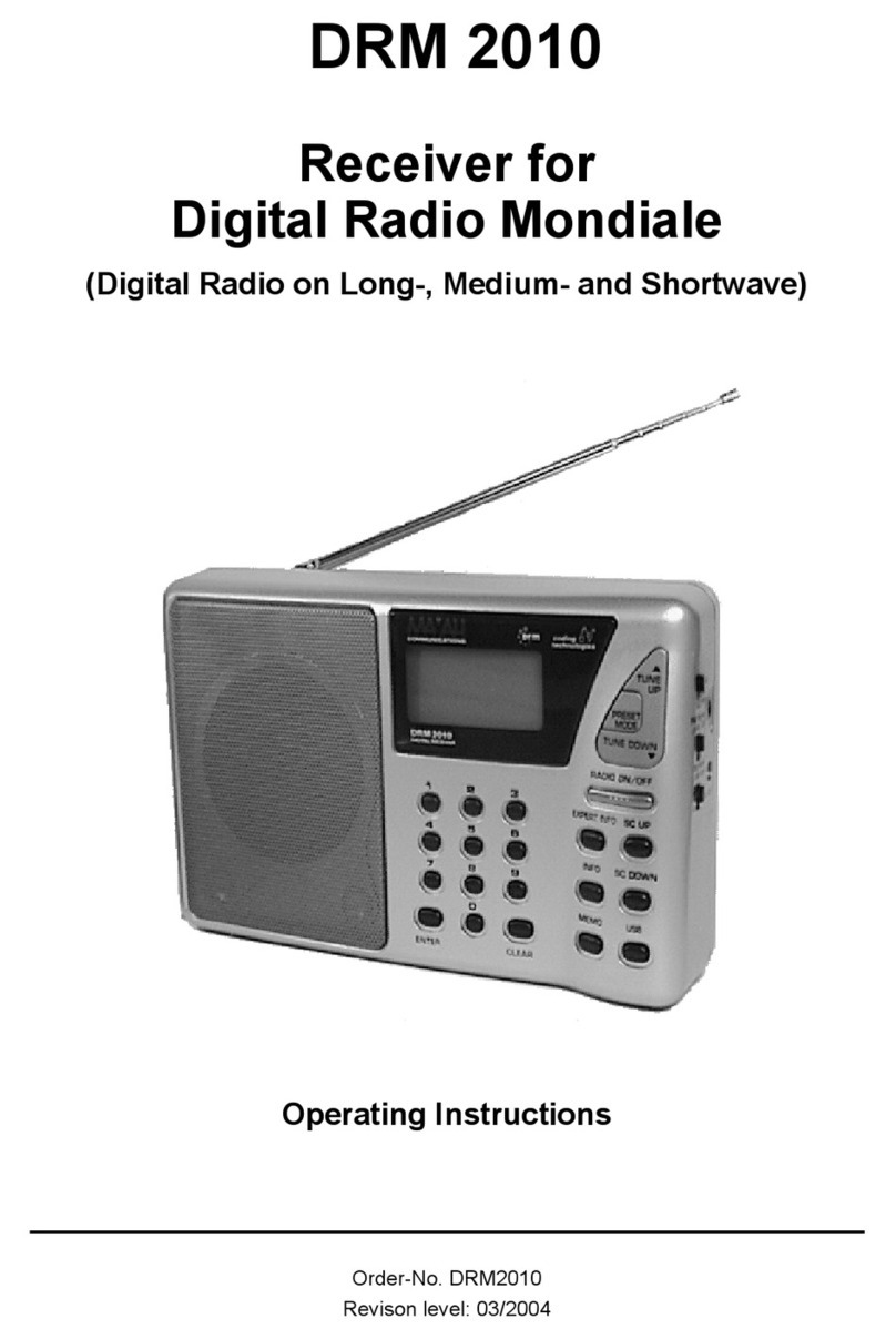 MAYAH DRM2010 operating instructions