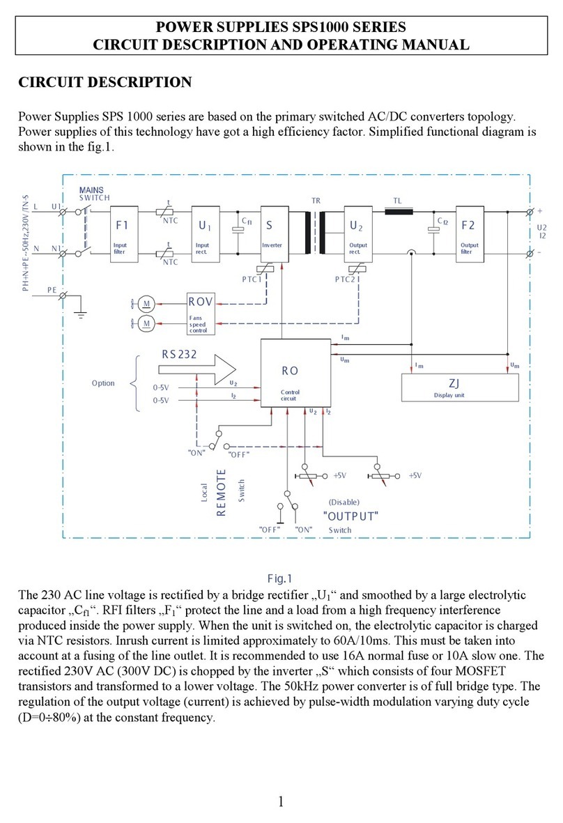 SOtM SPS1000 SERIES operating manual