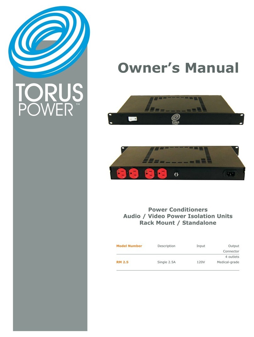 Torus Power RM 2.5 User manual