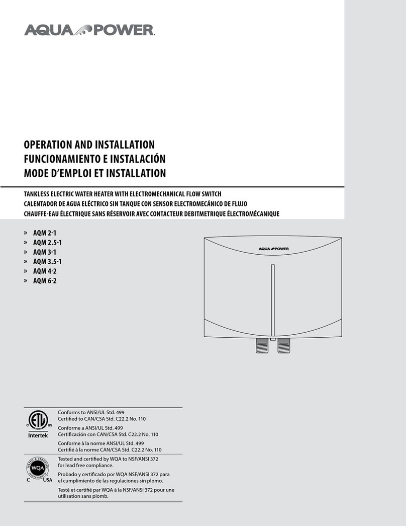 Aqua Power AQM 2-1 Operation and installation