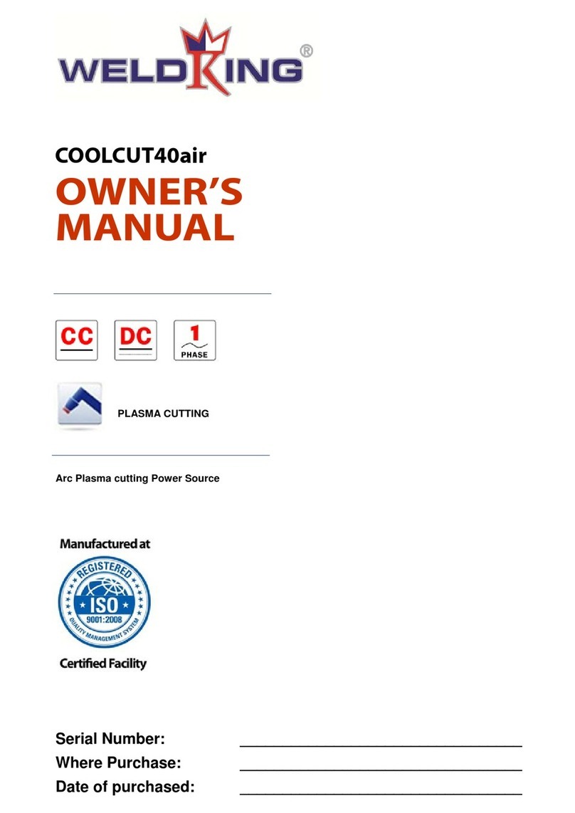 WeldKing CoolCut40air owner's manual