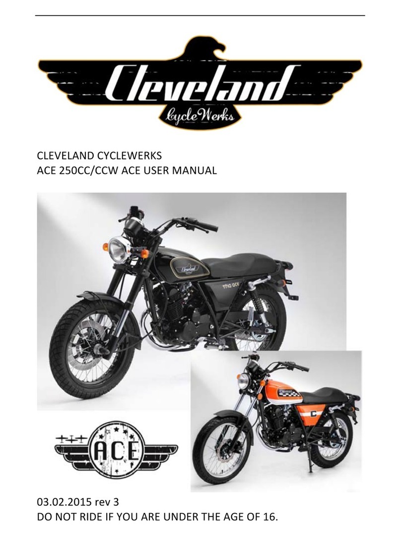 Cleveland CycleWerks ACE 250CCW User manual