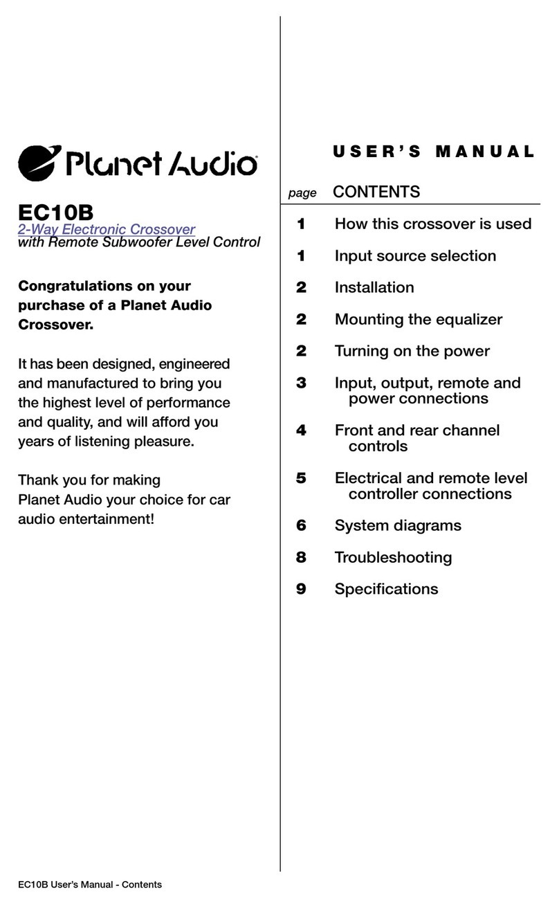 Planet Audio EC10B user manual