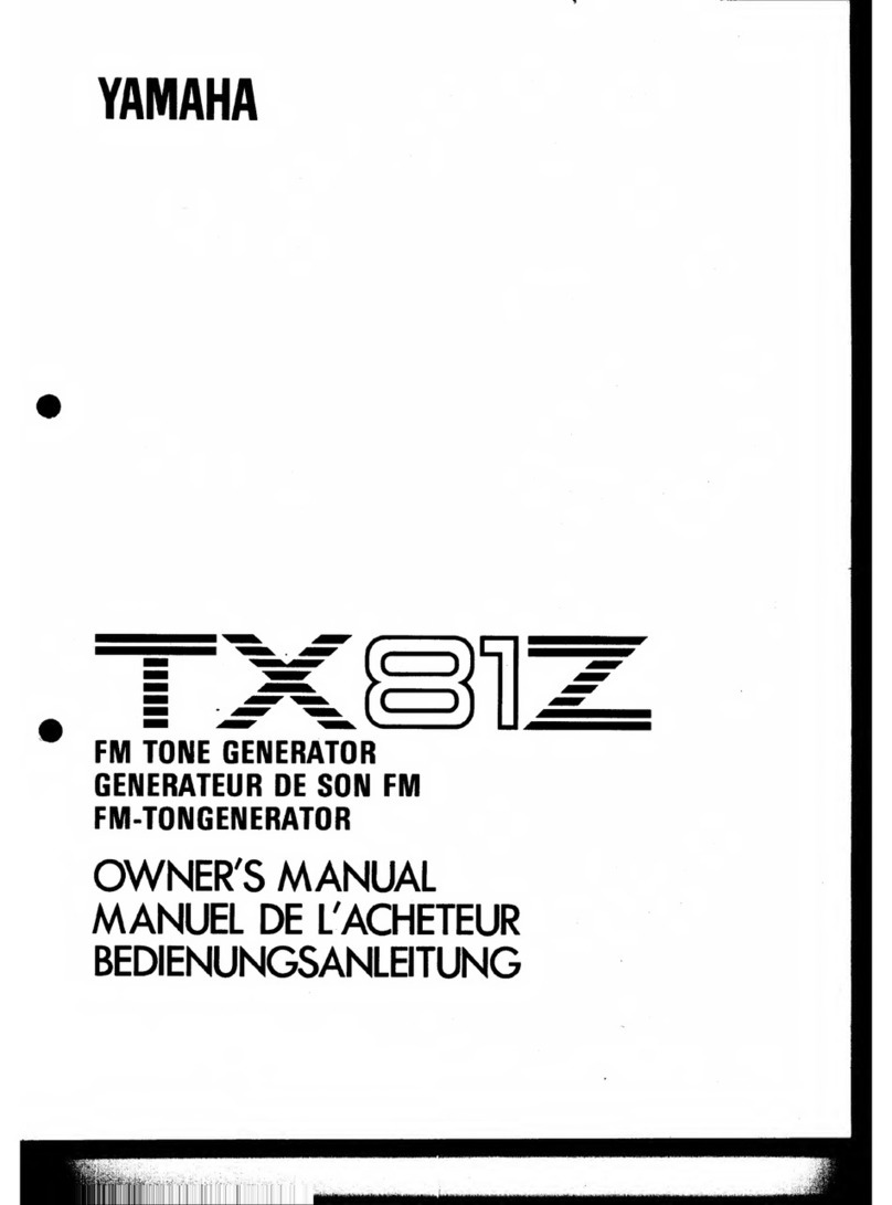 Yamaha TX-81Z User manual